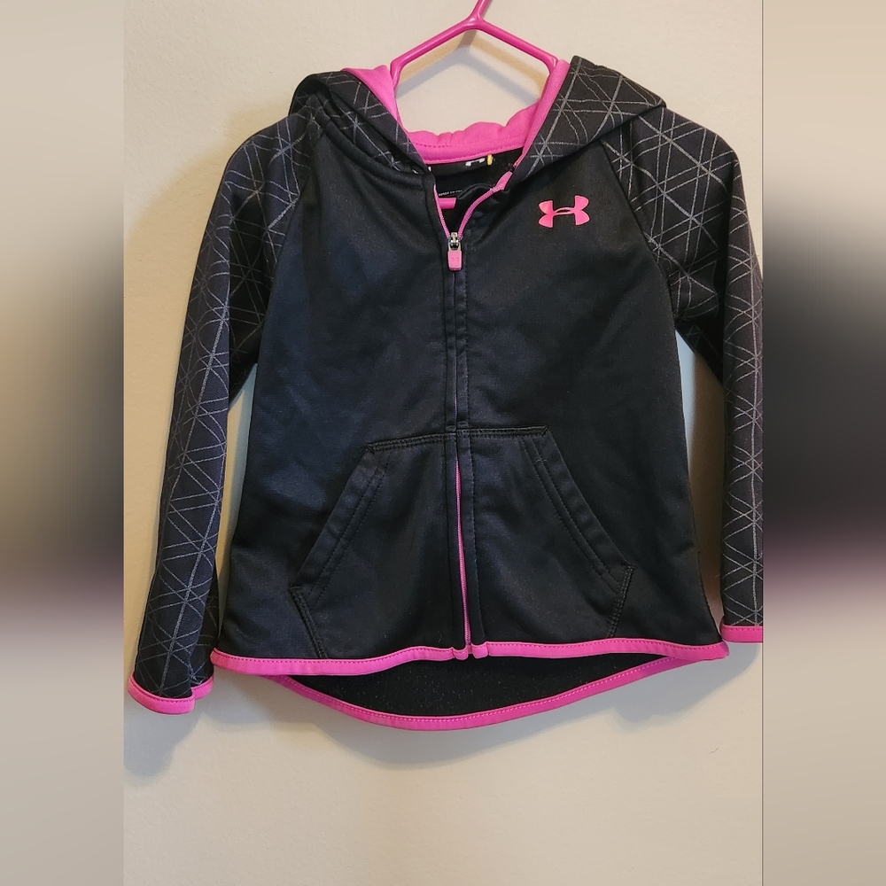 Under Armour Kids Black and Pink Jacket